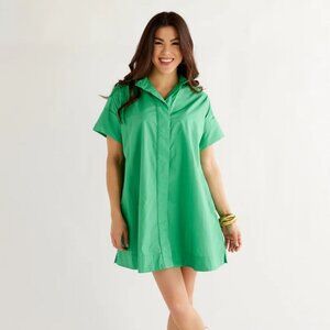 CARYN LAWN MARGOT KELLY GREEN DRESS OS NEW W TAG